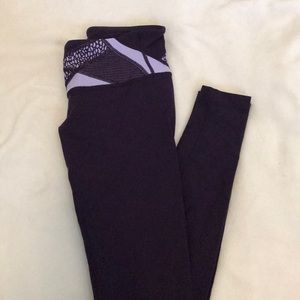 lulu lemon purple leggings, size 4
